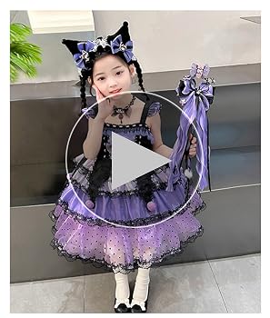 Amazon.com: Black Purple Witch Dress Up Scary Girl Kids